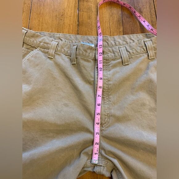 Carhartt Relaxed Fit Khaki Carpenter Cargo Shorts Size 46 - Picture 8 of 11